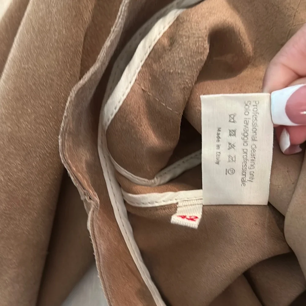 Marni Brown Leather Jacket Asymmetrical Moto Style - Picture 13 of 13